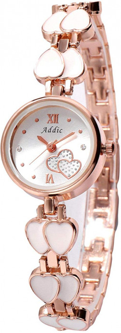 Addic Chained in Love Analogue White Dial Women's Watch 