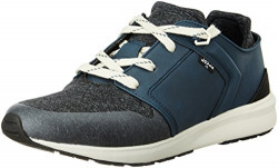 Levi's Men's Black Runner Tab Dark Blue Leather Sneakers -9 UK/India (43)(10 US)_77127-4671_Blue