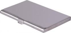 Atlas Stainless Steel 10 Card Holder(Set of 1, Silver)