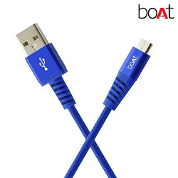 boAt para-Armour Micro USB Cable - 1.5m (Blue)