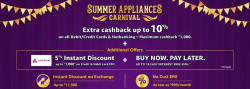 Summer Appliances Carnival ( 15 - 17 March ).