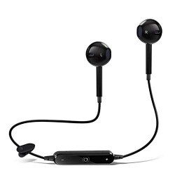 MOBILZA BT_S6 Wireless Stereo Earphones V4.1 with Deep Bass Sound/Hands-Free Calling Function Compatible with Huawei Enjoy 7S - Black