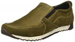 BATA Men's Wiesel Green Loafers - 9 UK/India (43 EU)(8537005)