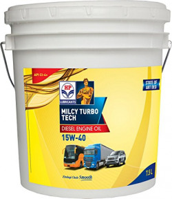 HP Lubricants Milcy Turbotech 15W-40 API CI4+ Engine Oil for Cars (7.5 L)