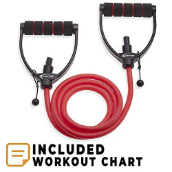 JoyFit - Adjustable Resistance Tube, Toning Tube Upto 5-7 Kg for Exercise, Workouts, Fitness, Physical Therapy for Men and Women with Exercise Guide