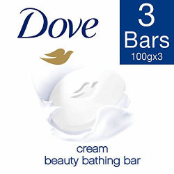 Dove Cream Beauty Bathing Bar, 100g (Pack of 3, Now at Rupees 29 Off)