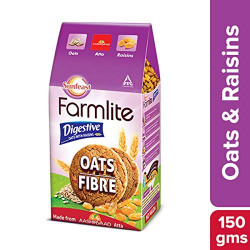 Sunfeast Farmlite Digestive Oats with Raisins Biscuits, 150g