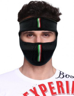 Friendskart Black Bike Face Mask for Men & Women(Size: Free,  Balaclava)