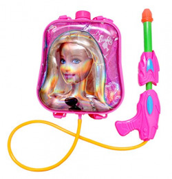 Toyshine Startoys Holi Water Gun with High Pressure, Back Holding Tank, 3.0 L, Barbie, Pink