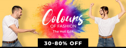 *Flipkart Holi Edition : Upto 80% OFF On Clothing , Footwear & Accessories,Starting at Rs.149.*  