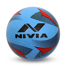 Nivia Rotator Moulded Rubber Volleyball, Adult Size 4 (Blue)