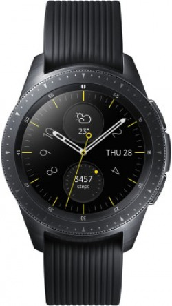 Samsung Galaxy Watch 42 mm Midnight Black Smartwatch(Black Strap Regular)