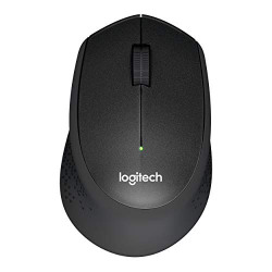 Logitech M330 Silent Plus Wireless Large Mouse (Black)