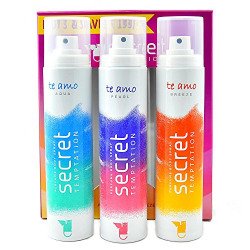 Secret Temptation Te Amo Aqua+Breeze+Pearl Combo Perfume Body Spray, 120 ml (Pack of 3)