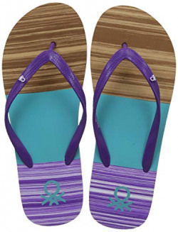 United Colors of Benetton Women's Purple Flip-Flops-4 UK/India (37 EU) (18A8CFFPL139I)