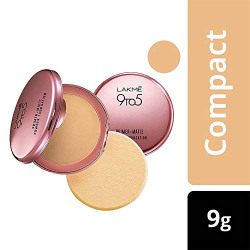 Lakme 9 to 5 Primer with Matte Powder Foundation Compact, Ivory Cream, 9g