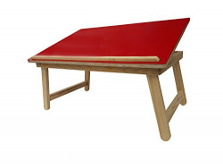 Wood-O-Plast  Wooden Folding Multipurpose Table (LARGE, Red Matt Finish)
