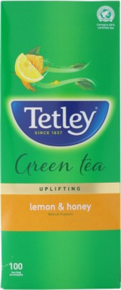 Tetley Lemon & Honey Green Tea Bags(100 Bags, Box)