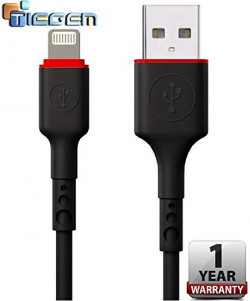 Tiegem™ 2.5A Extra Tough Fast Charging Cable for iPhone, iPad, iPod Devices 40% Charging Speed 480Mbps Data Sync Cable - 1 Meter