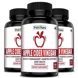 Simply Nutra Apple Cider Vinegar Capsules 500mg - 90 Veg Capsules (3)