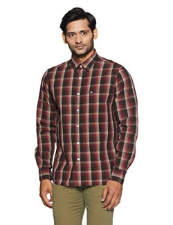 Arrow Sports Men's Checkered Slim Fit Casual Shirt (ASVSH1531_Red_40FS)
