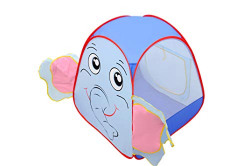 Toyshine Elephant Face Foldable Ball Pit Indoor Outdoor Pop Up Play Tent House