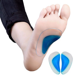  NUCARTURE® Foot Insoles Correction Pads Arch Pads for Flat Foot X-type Legs Silicone Arch Support Insoles Flat Feet Correction, Orthopedic support Orthotic...