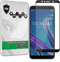 PThink Full Cover Tempered Glass Screen Protector for ZenFone Max Pro M1 - Black