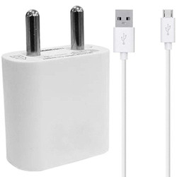 STARKWOOOD 2A Hi Speed Travel Charger Adapter with 1 m Micro USB Charging Cable for Lenovo Vibe K5 (White)