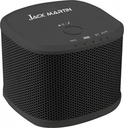 Jack Martin Decibel Portable Wireless Bluetooth Speaker & AUX with Built-in-Mic (Black)