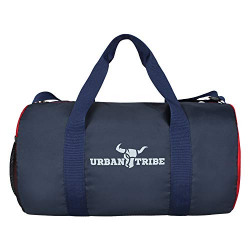Urban Tribe Polyester Buff 28 Liter Gym Bag (Red and Blue)