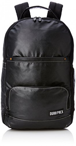 DURAPACK Omega 25 Ltrs Black Casual Backpack (PU2BLK)