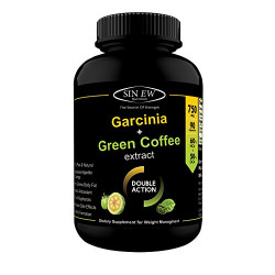 Sinew Nutrition Weight Management Combo 750mg - 90 Count (Garcinia Cambogia and Green Coffee Bean Extract)