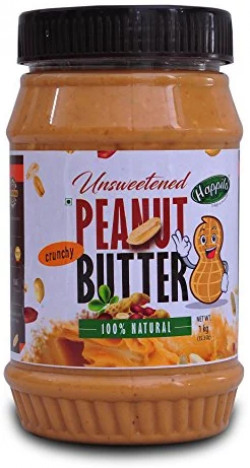 Happilo All Natural Crunchy Peanut Butter, 1kg