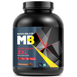 MuscleBlaze Super Gainer XXL (Chocolate, 3 kg / 6.6 lb)