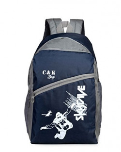 Chris & Kate Polyester 30 LTR Blue School Backpack