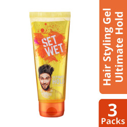  Set Wet Hair Gel Ultimate Hold 100 ml (Pack of 3)