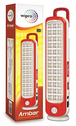 Wipro Amber Rechargeable Emergency LED Lantern (Red)
