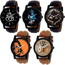 Xforia Boys Watches Multi Color Dial Watch for Men Combo Pack of 5 (RG-FLX-20)