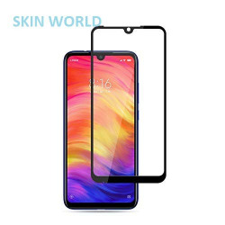 SKIN WORLD® REDMI NOTE 7 / NOTE 7 PRO Tempered Glass 6D – Premium Full Glue REDMI NOTE 7 Tempered Glass, Full Edge-Edge Screen Protection for REDMI NOTE 7 / NOTE 7 PRO - Black (PACK OF 1)