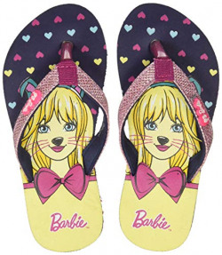 Barbie Girl's Navy/Pink First Walking Flip-Flops-5 Kids UK/India (22 EU)(STY-18-19-000753)