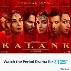 Get ₹250 Kalank Movie Paytm Gift voucher at ₹125 only