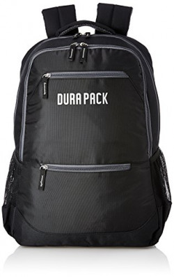 DURAPACK Neo 26 Ltrs Double Black Casual Backpack (N1DBLK)