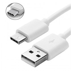 m-fit USB Type A to Type-C QC 3.0 Fast Charging Cable for Type C Devices (White, 1.5 m)