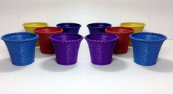  Malhotra Plastic 110021 Shining Pot Set (Multicolor, 10-Pieces)