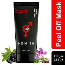 Newish Activated Charcoal Peel-off Mask Glowing Skin Blackhead Remover for Men and Women, 100g