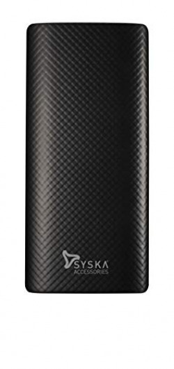 Syska Power Go 100 10000mAH Lithium Ion Power Bank (Black)
