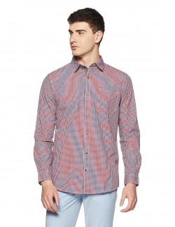 Ruggers by Unlimited Men's Checkered Regular Fit Casual Shirt 