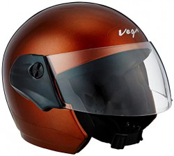 Vega Cruiser Open Face Helmet (Burgundy, M)