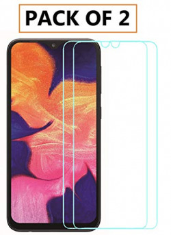 Samsung Galaxy A10 Tempered Glass (Pack of 2) by WOW Imagine (with Installation Kit)
